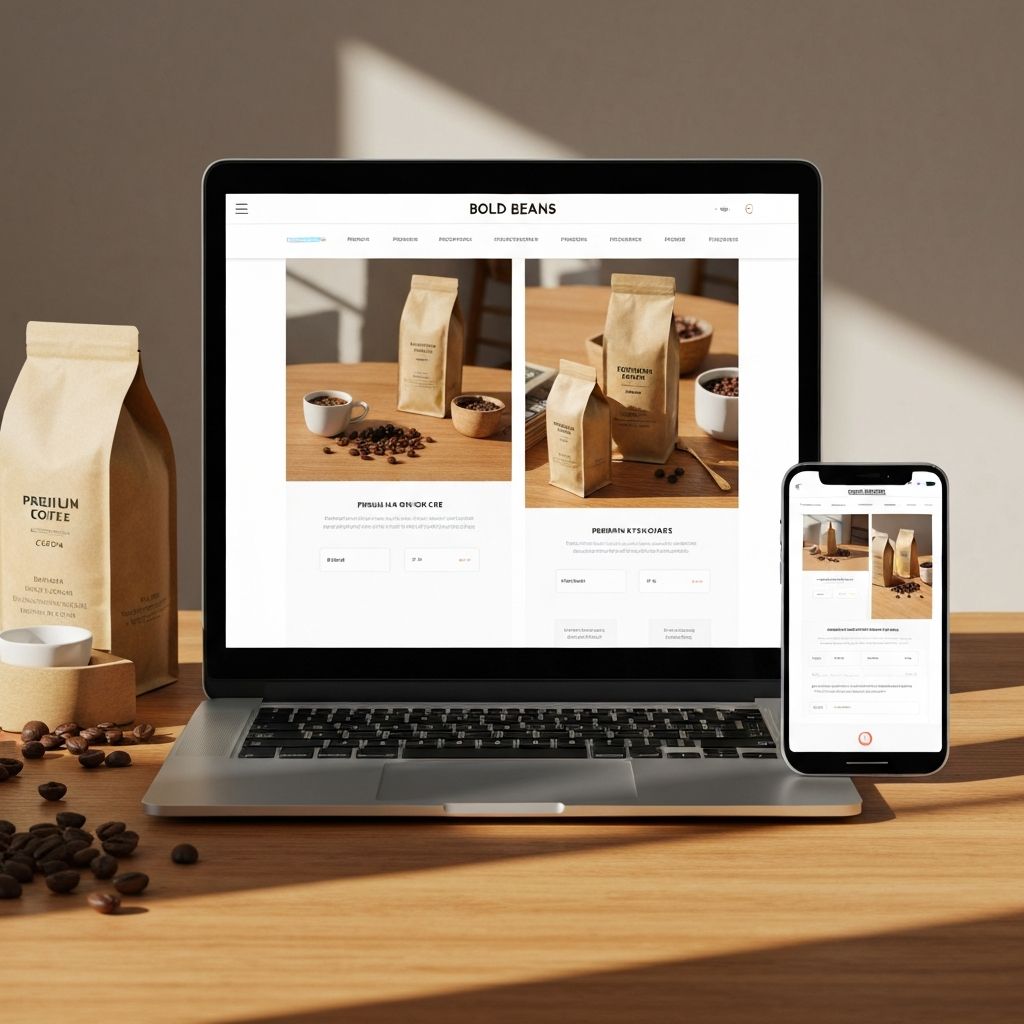 Bold Beans Coffee website