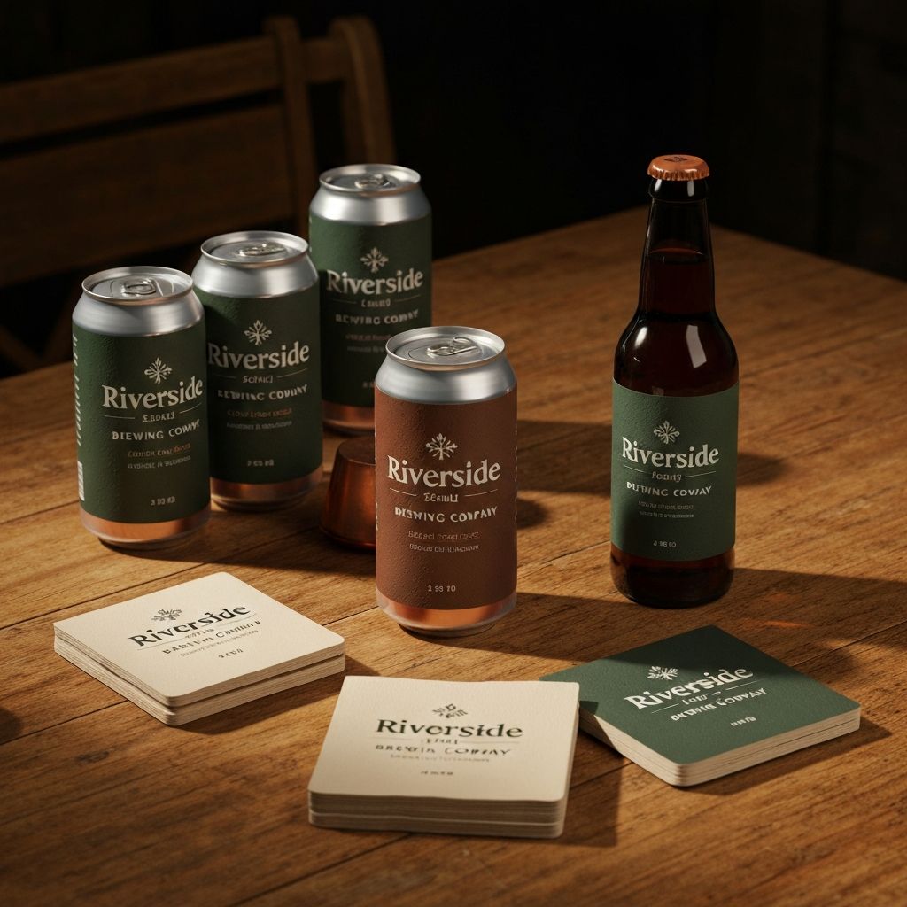 Riverside Brewing brand identity